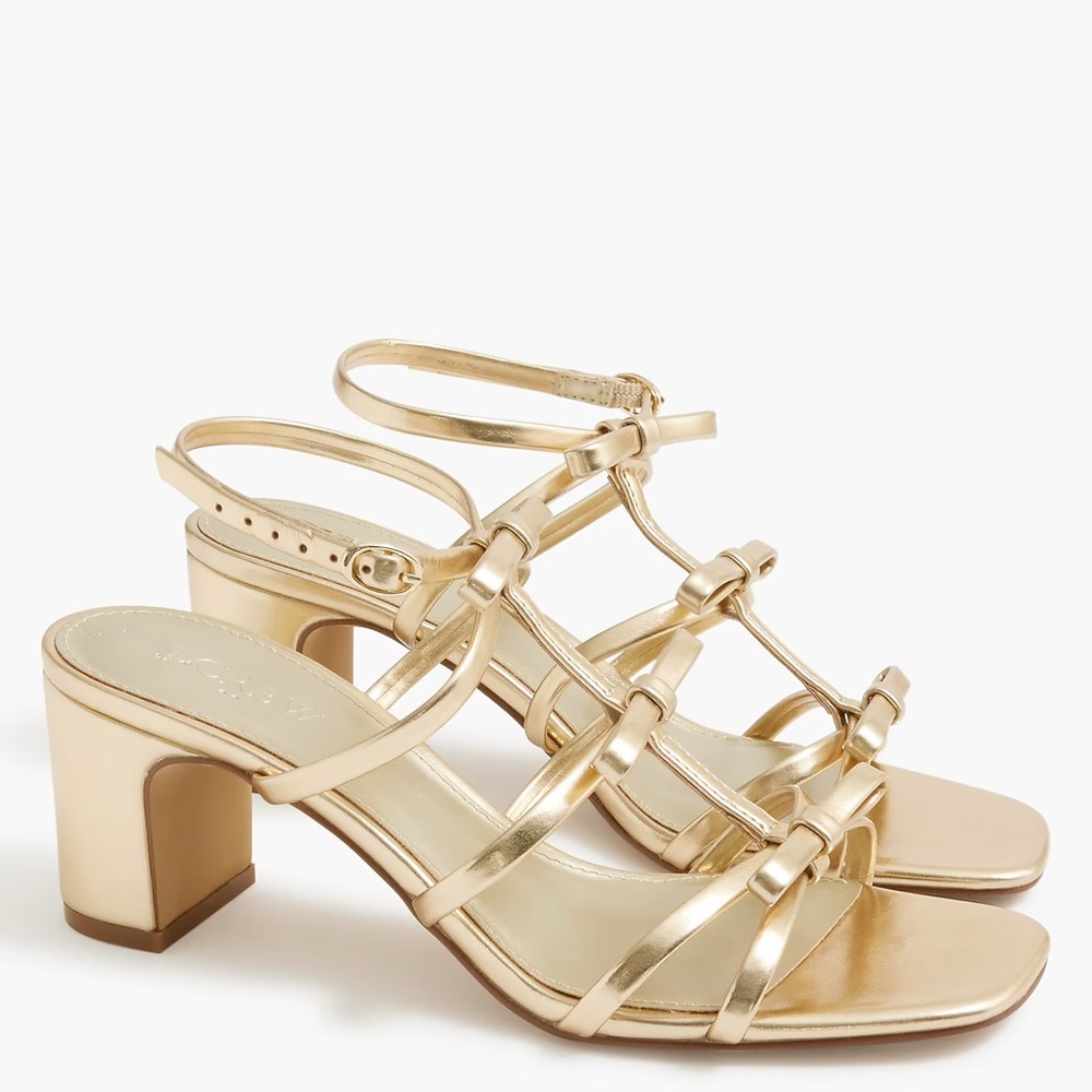 NIB J crew bow heeled sandals size 8